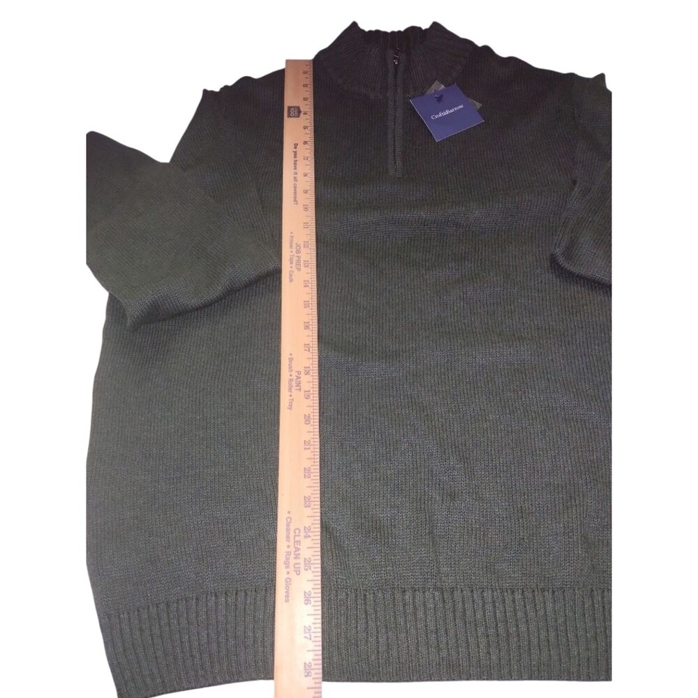 Croft & barrow Men's Half-Zip Sweater in Green New Size XXL - Picture 4 of 4